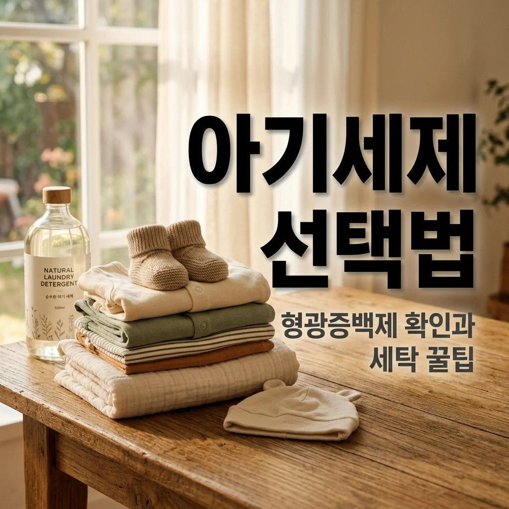 아기 옷 세제 고르는 기준 3가지! 형광증백제 확인법과 아빠의 헹굼 세탁 꿀팁