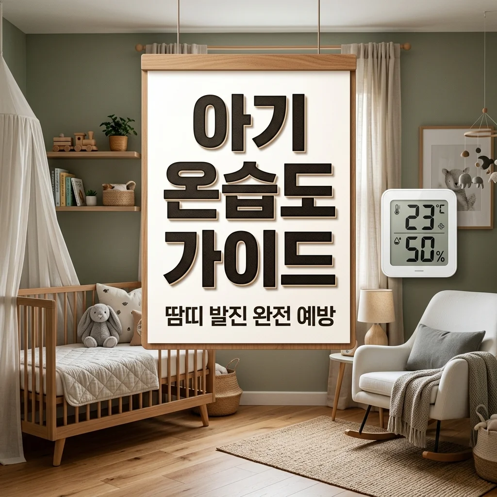 아기 땀띠 기저귀 발진 예방! 실내 적정 온습도 설정과 아빠의 홈케어 꿀팁
