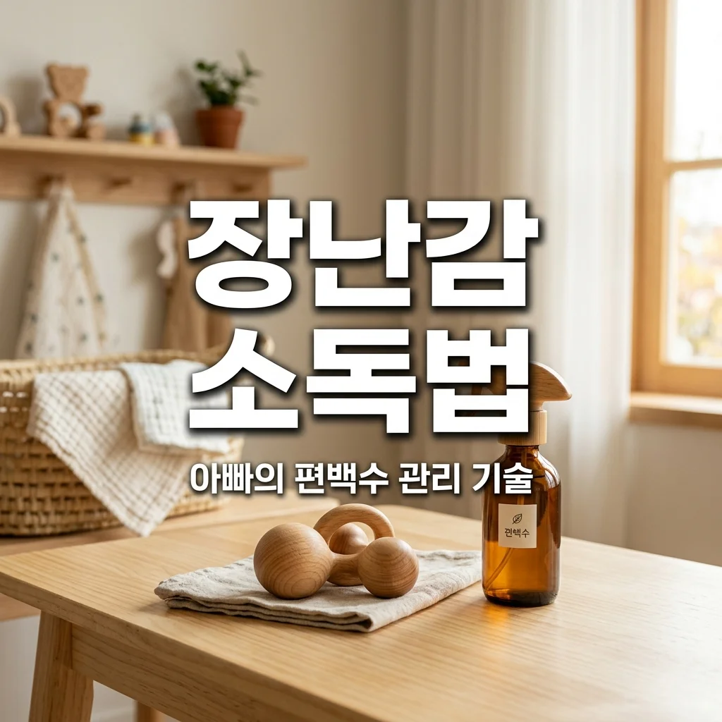아기 장난감 소독법 편백수 스프레이 활용 아빠의 매주 관리 기술