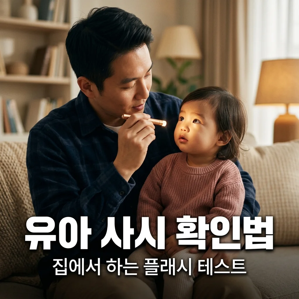 유아 사시 의심 증상 5가지와 집에서 플래시로 확인하는 법