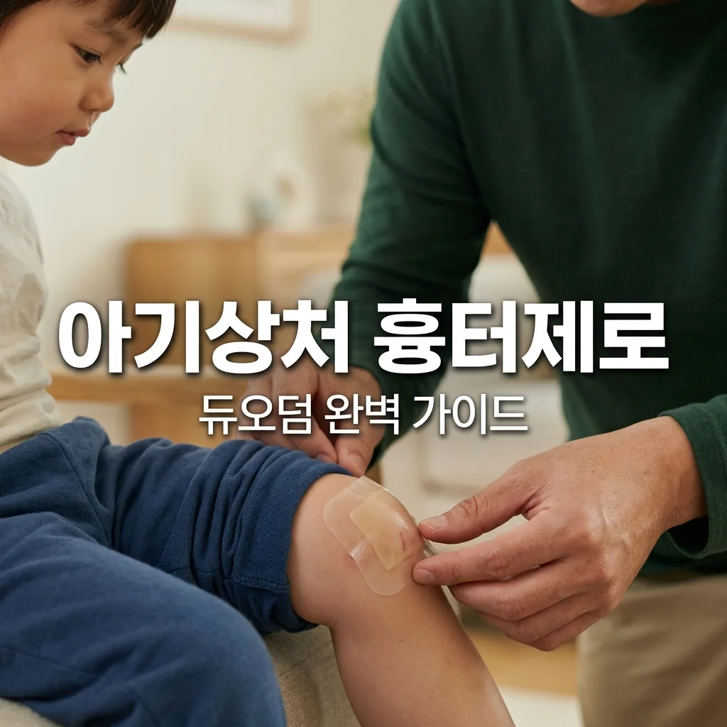 아기 찰과상 흉터 방지 응급처치! 듀오덤 붙이는 법과 아빠의 상처 관리 꿀팁
