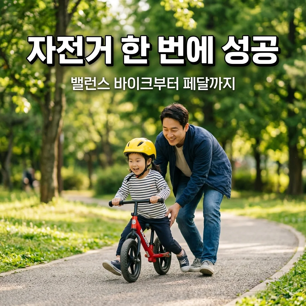 아빠가 직접 가르치는 유아 자전거: 밸런스 바이크에서 페달까지 한 번에