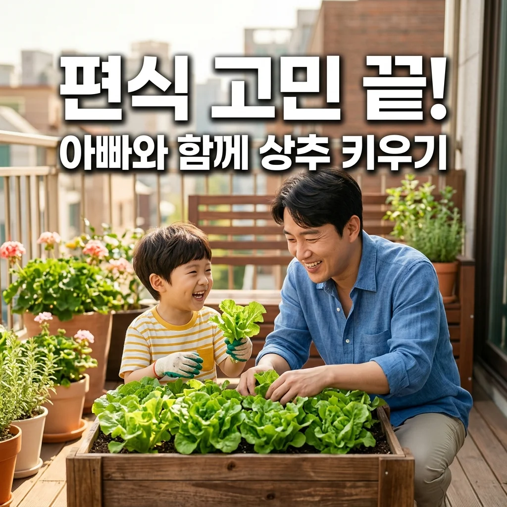 유아 편식 교정 프로젝트, 아빠와 상추 키우기로 채소와 친해지는 법