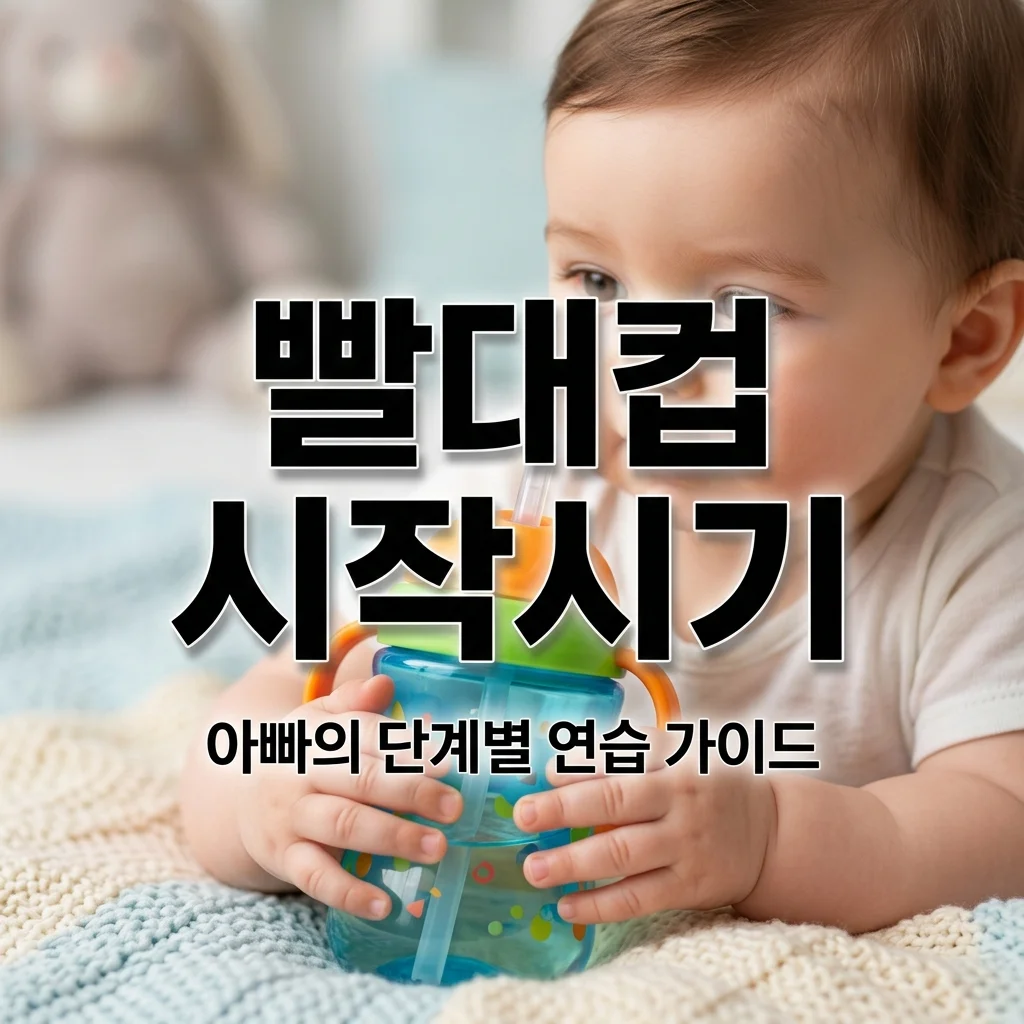 아기 빨대컵 사용 시기 & 젖병 탈출! 아빠가 전수하는 단계별 연습법