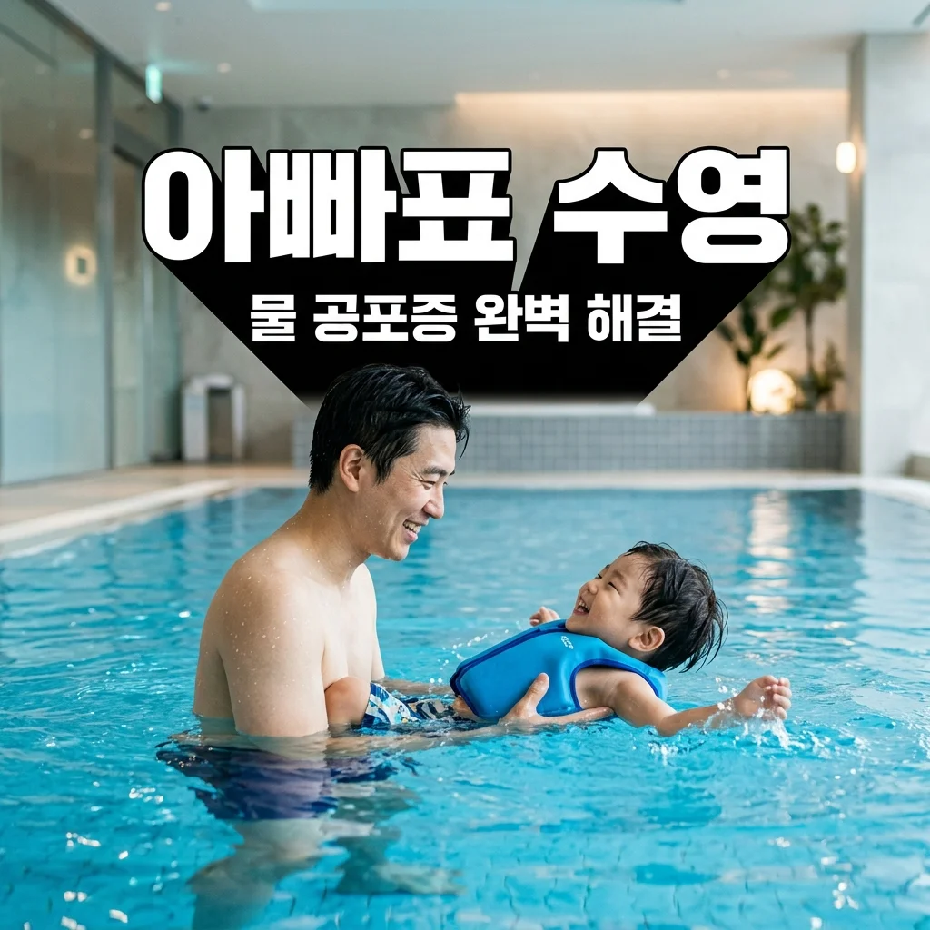 유아 수영 기초! 아빠가 가르치는 물에 뜨는 법 & 샤워기 공포 극복 팁
