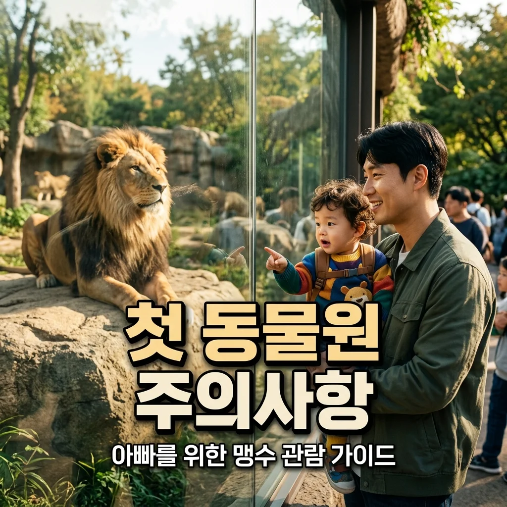 아기 첫 동물원 나들이! 사자 호랑이 보여줄 때 아빠 주의사항 5가지