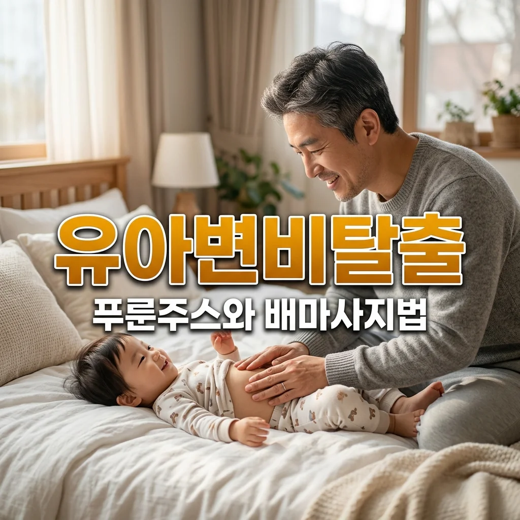 유아 변비 탈출기! 푸룬 주스 활용법과 아빠표 배 마사지 가이드