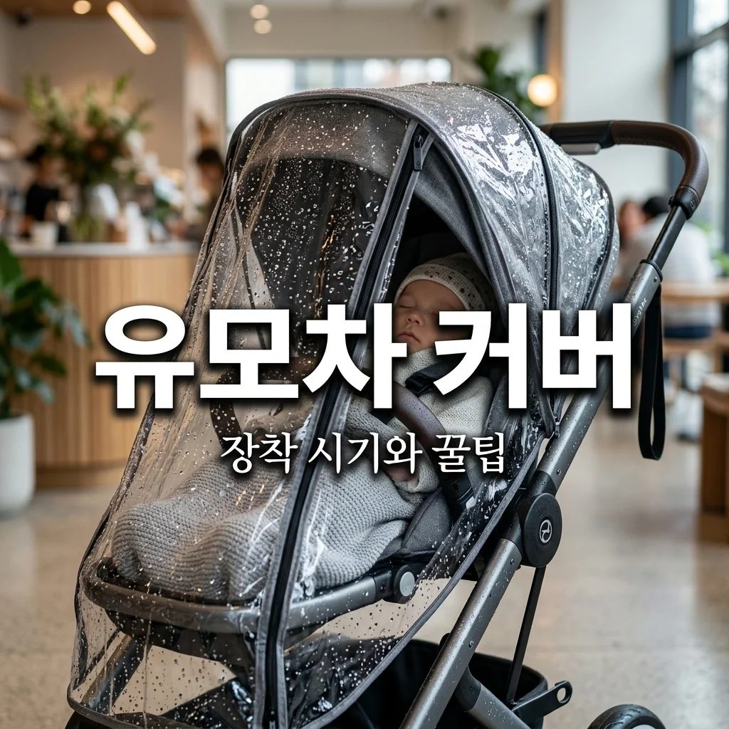 유모차 방풍커버 레인커버 장착 시기, 사계절 날씨 완벽 대처법