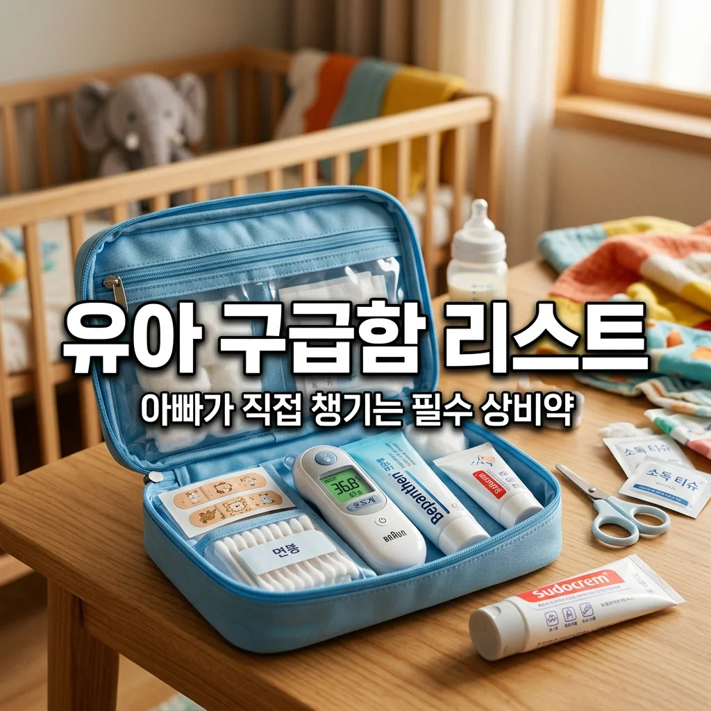 유아 구급함 필수 리스트! 아빠가 챙기는 버물리 마데카솔 체온계 보관법
