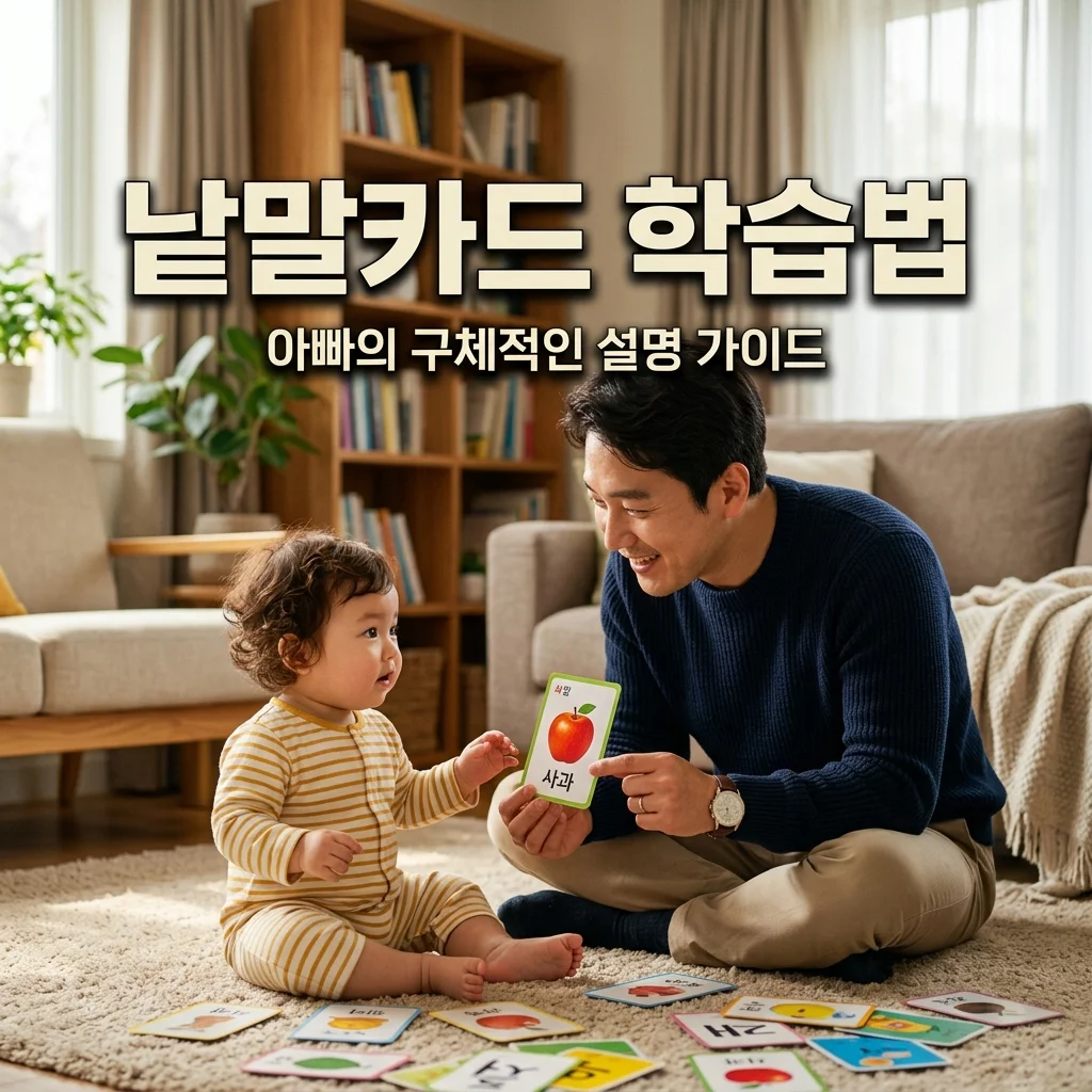 아기 낱말카드 학습 효과 200% 높이는 아빠의 실전 사물 설명법