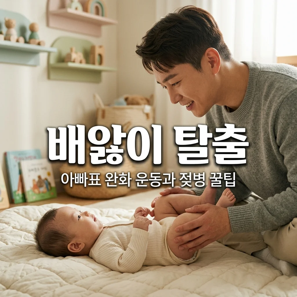 아기 배앓이 증상 해결! 젖병 공기 차단법과 아빠표 완화 운동