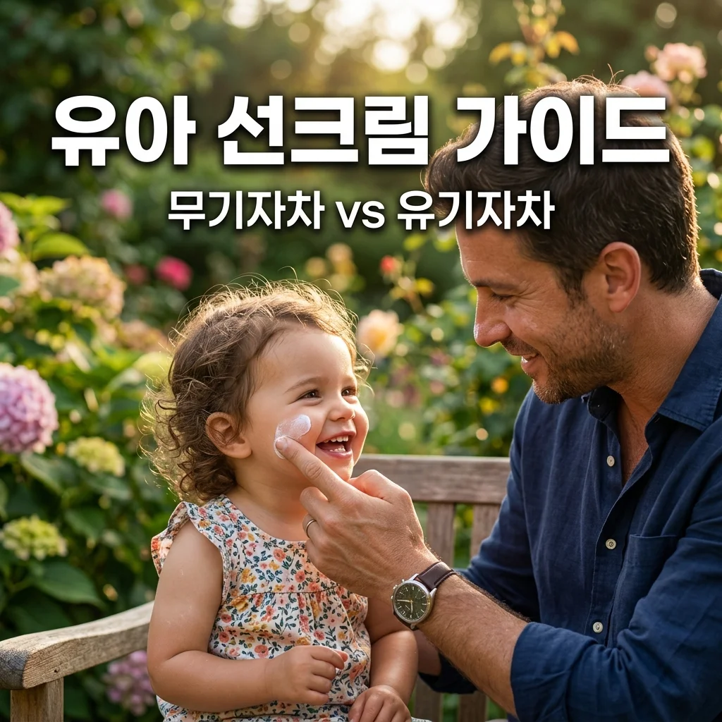 유아 선크림 고르는 법! 무기자차 유기자차 차이와 아빠의 클렌징 팁
