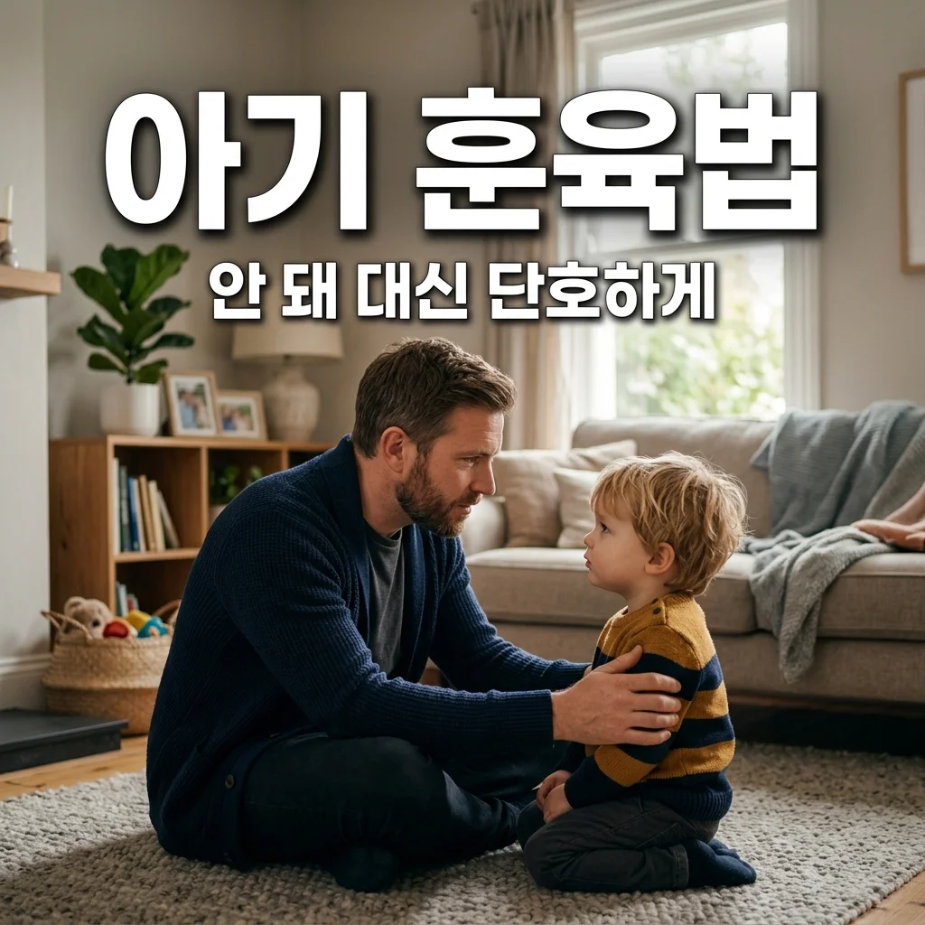 아기 훈육 시작 시기, '안 돼' 대신 행동을 바꾸는 아빠의 단호한 대화법