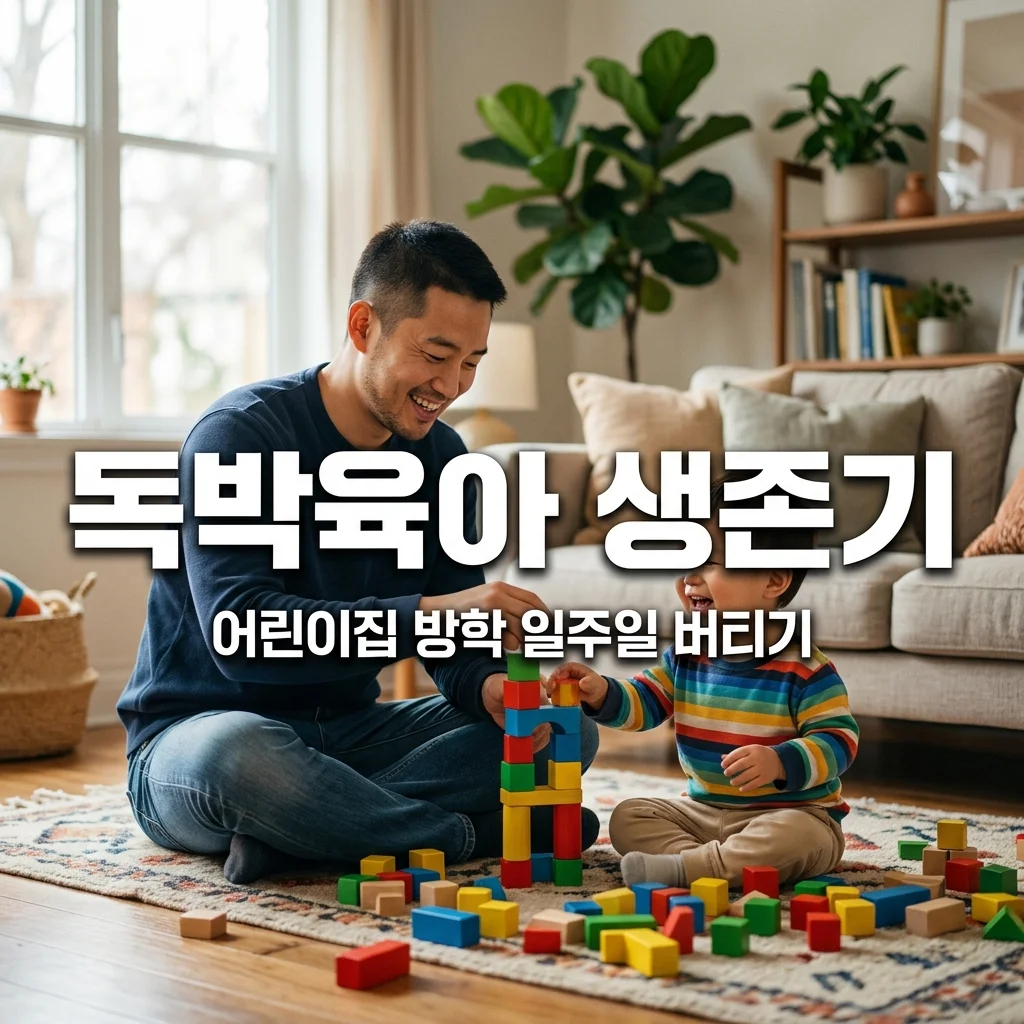 어린이집 방학 아빠 독박 육아 생존기: 연차 내고 보낸 리얼 일주일 꿀팁