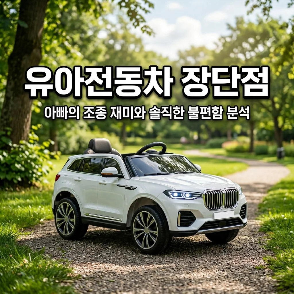 유아 전동차 장단점 분석: 아빠의 리모컨 재미와 야외 사용 불편함 3가지