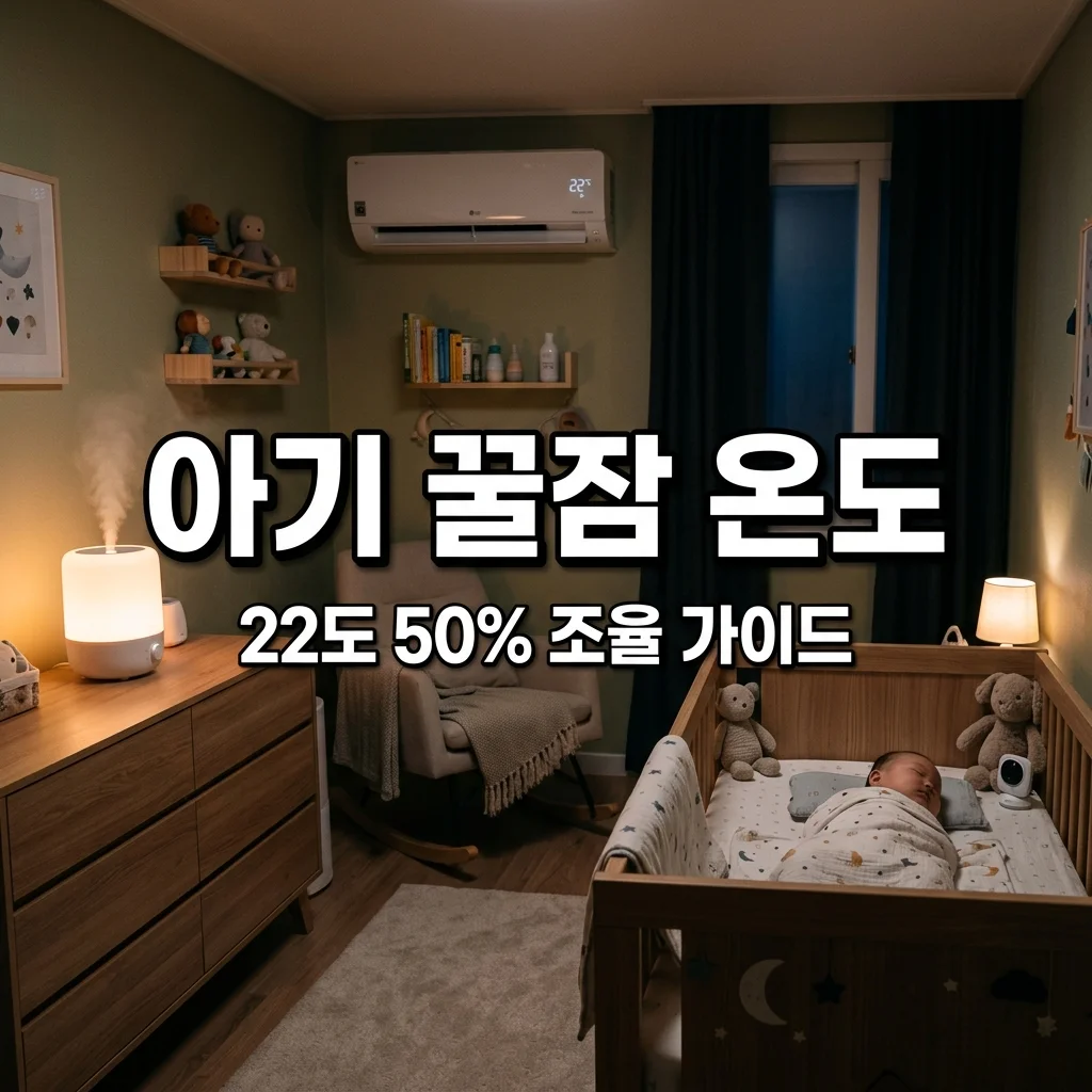 아기 수면 온도 22도 습도 50% 맞추기: 아빠를 위한 에어컨 가습기 조율법