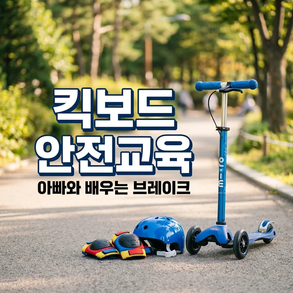 유아 킥보드 안전 교육 필수! 헬멧·보호대 착용법과 아빠표 브레이크 교육 팁