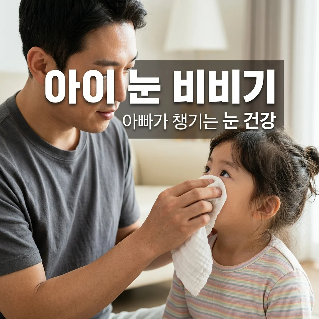 유아 눈 비비는 습관, 알레르기 결막염 증상 확인과 아빠표 눈 청결 관리법