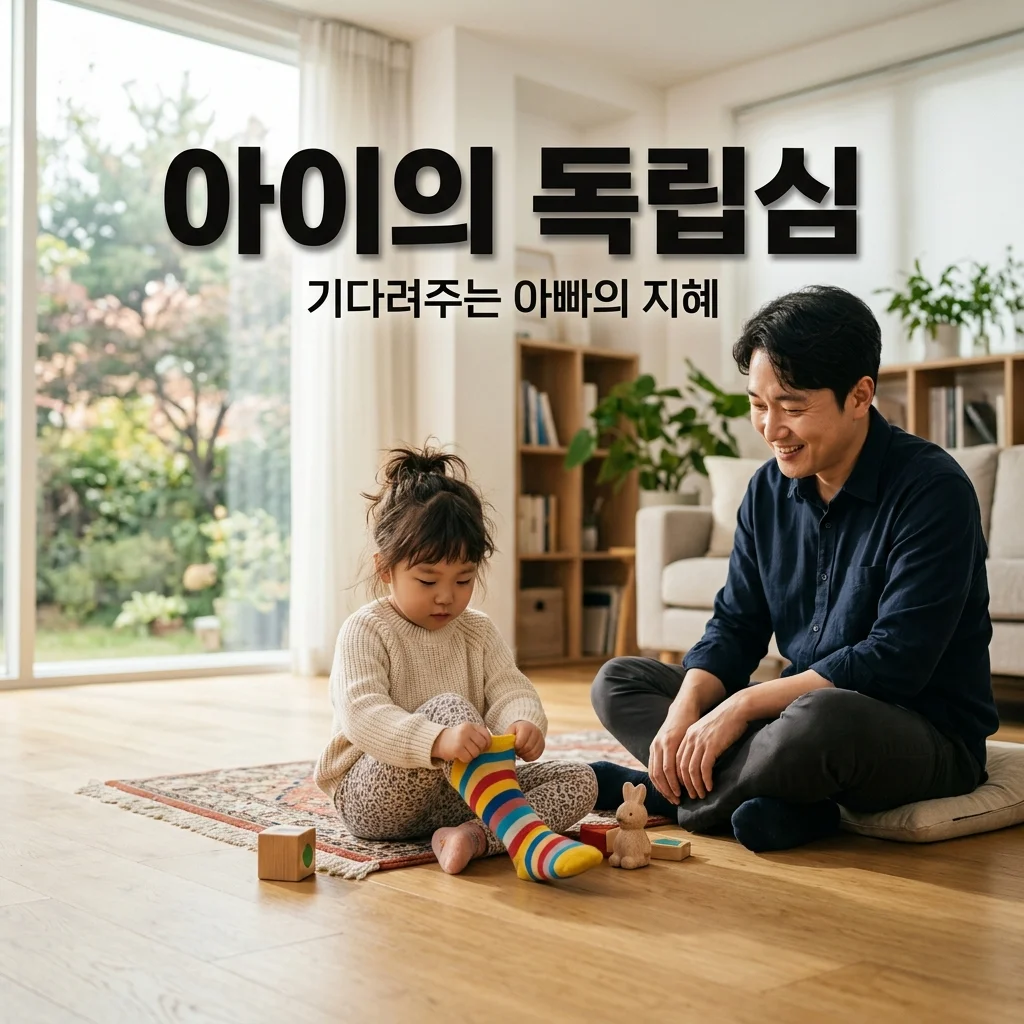 유아 독립심 키우기: 스스로 옷 입기를 기다려주는 아빠의 참을성 훈련법