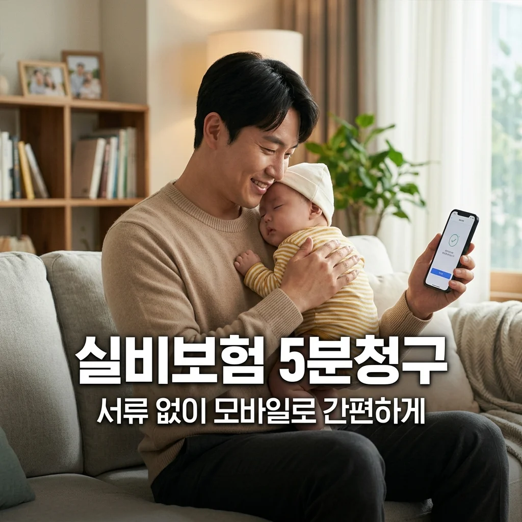 유아 실비보험 청구 서류 없이 모바일로 5분 만에 끝내는 아빠의 재테크 팁