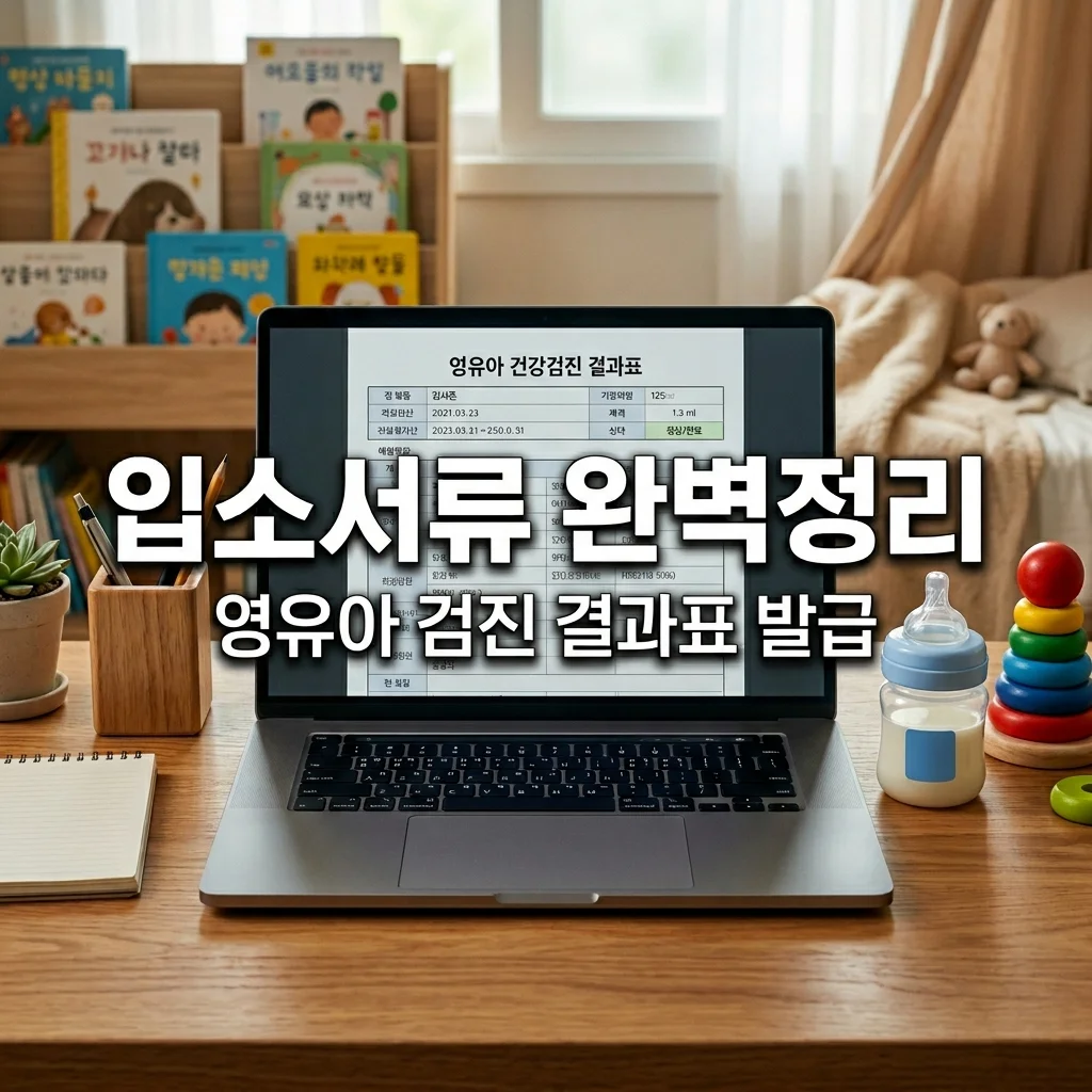 어린이집 입소 서류 영유아 검진 결과표 발급 방법 (아빠를 위한 완벽 가이드)