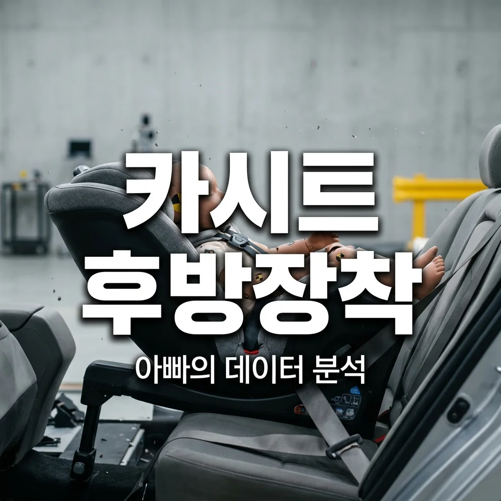 카시트 후방 장착의 중요성, 시속 50km 충돌 데이터로 본 아빠의 분석