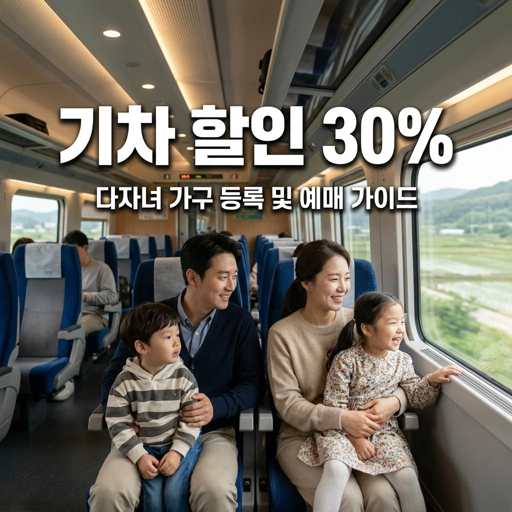 아이와 기차 여행! 코레일 다자녀 할인 등록 및 KTX 예매 방법 총정리