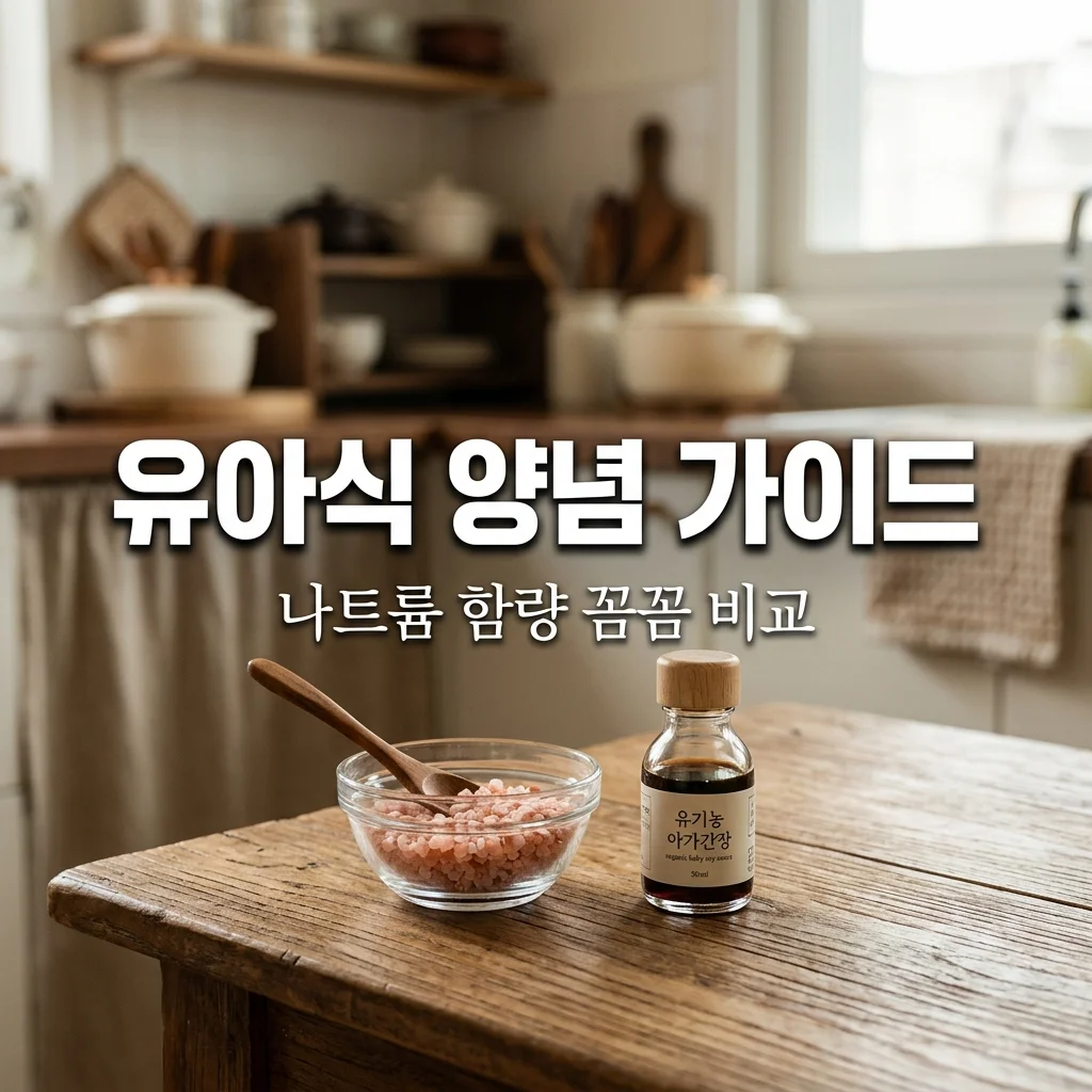 유아식 저염 소금 국간장 선택 기준: 아빠가 따져본 나트륨 함량 가이드