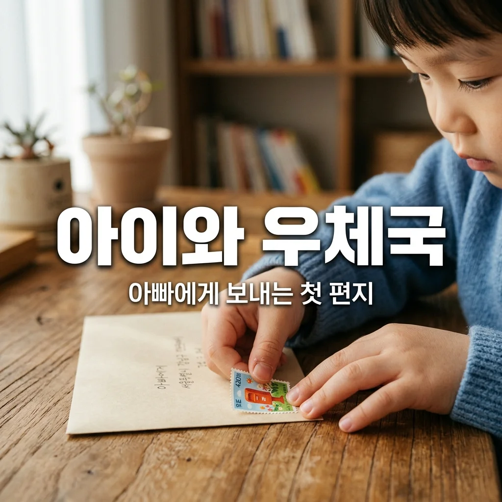 아이와 우체국 투어! 아빠에게 보내는 첫 편지와 우표 붙이기 체험 팁