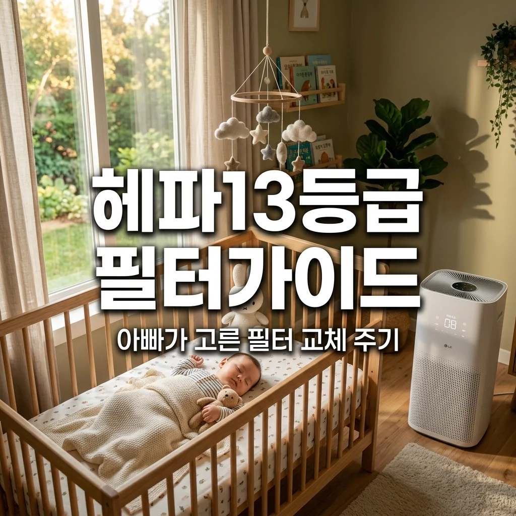 아기방 공기청정기 필터 헤파 13등급 확인법과 교체 주기 가이드