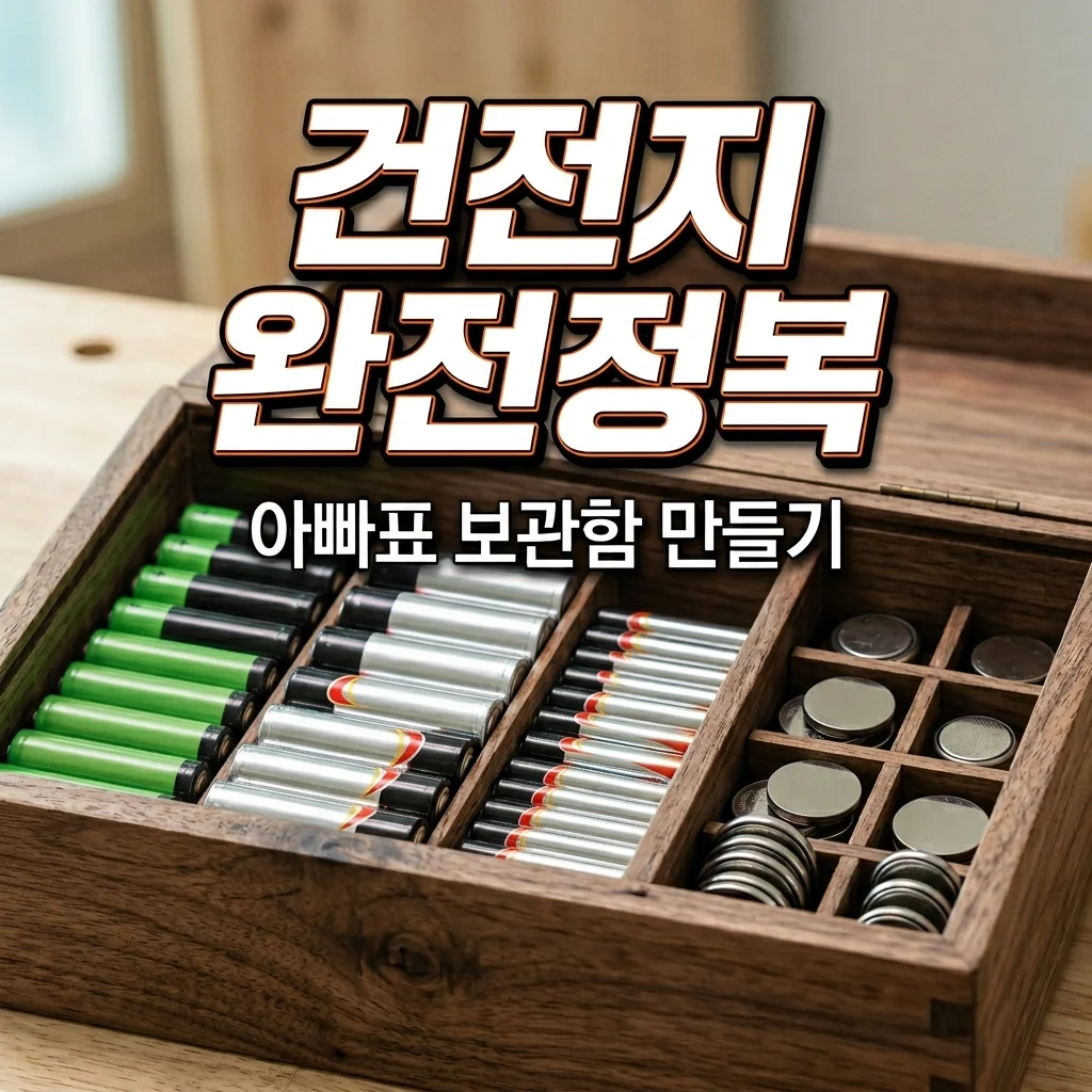 아기 장난감 건전지 규격 총정리 및 아빠표 안전 보관함 DIY 가이드