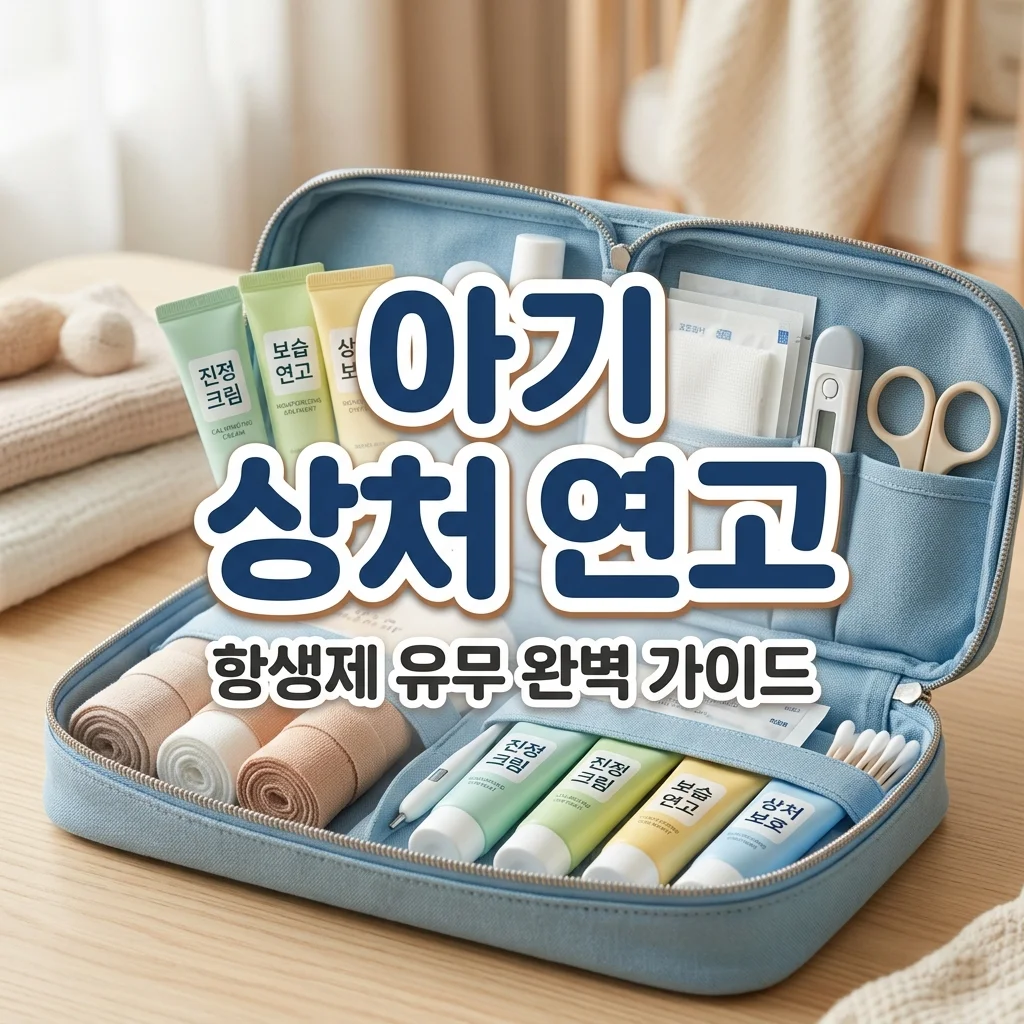 아기 찰과상 연고 종류 총정리! 항생제 유무 확인하는 아빠의 상비약 안목