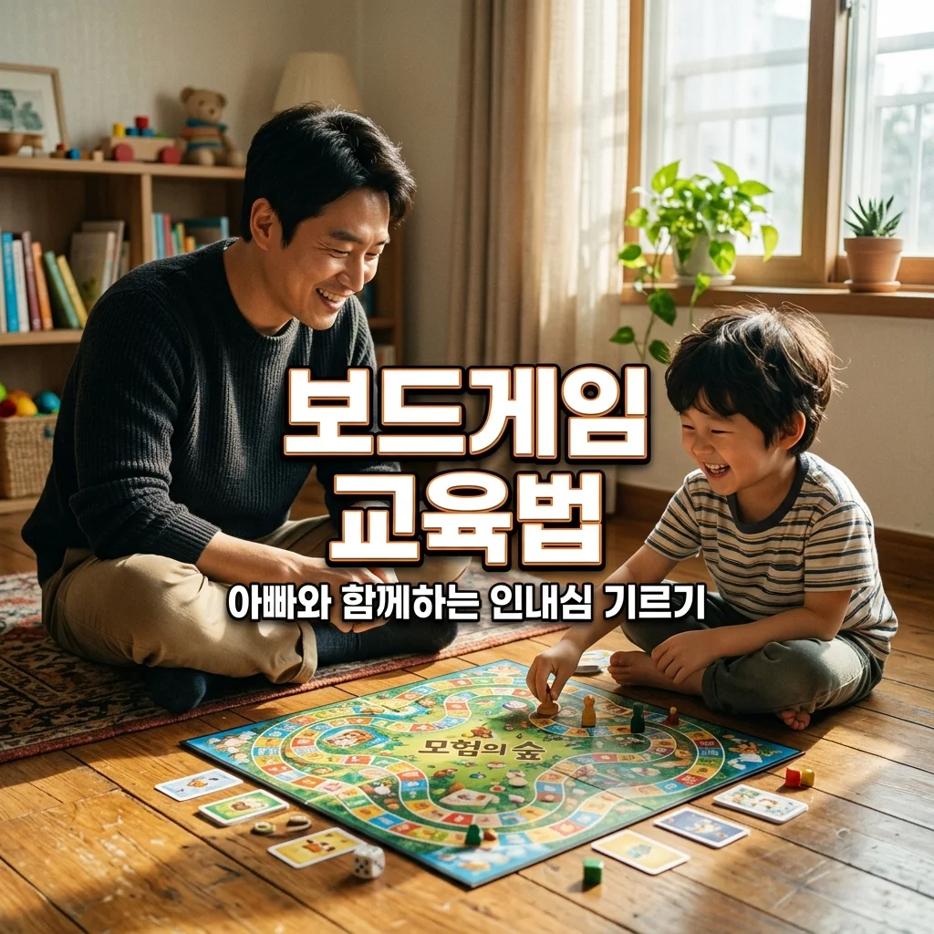 아빠와 유아 보드게임: 룰 이해와 차례 기다리는 인내심 교육 가이드