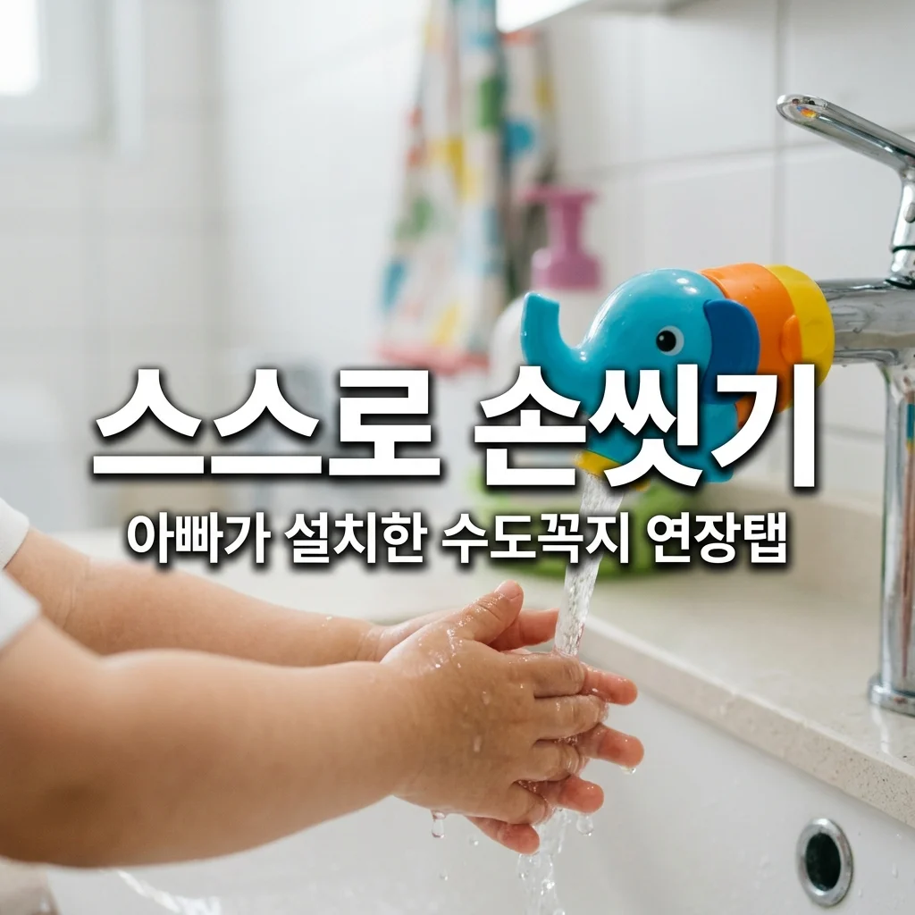 유아용 수도꼭지 연장 탭 설치 가이드: 아이 스스로 손 씻는 습관 기르기