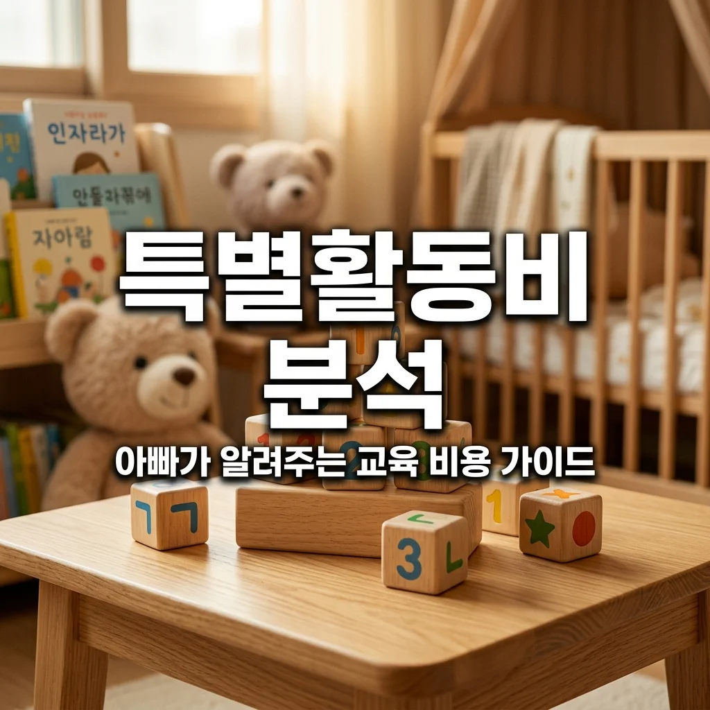 어린이집 특별활동비 특성화 프로그램 비용 비교 및 아빠의 실효성 분석