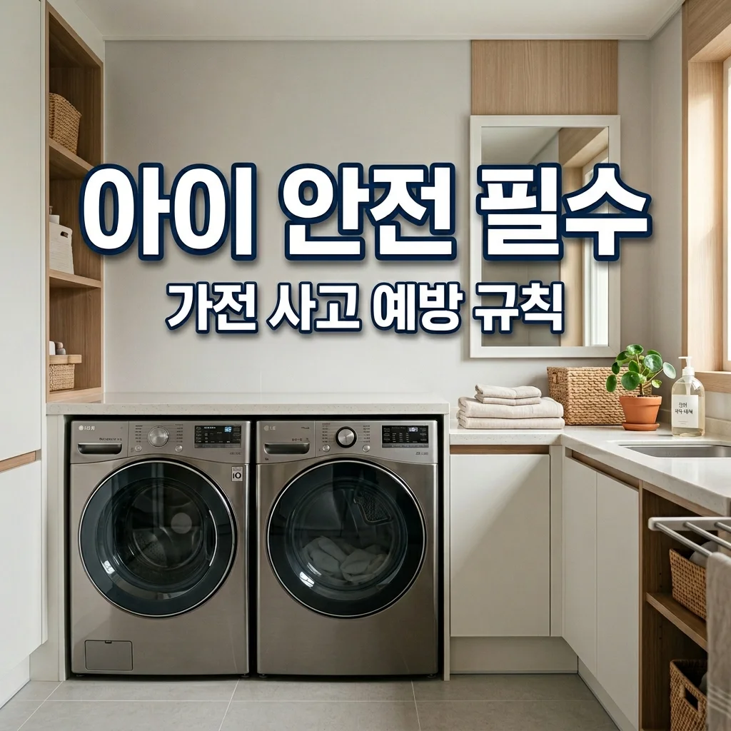 세탁기 건조기 문 잠김 사고 예방! 아빠가 알려주는 가전 안전 수칙