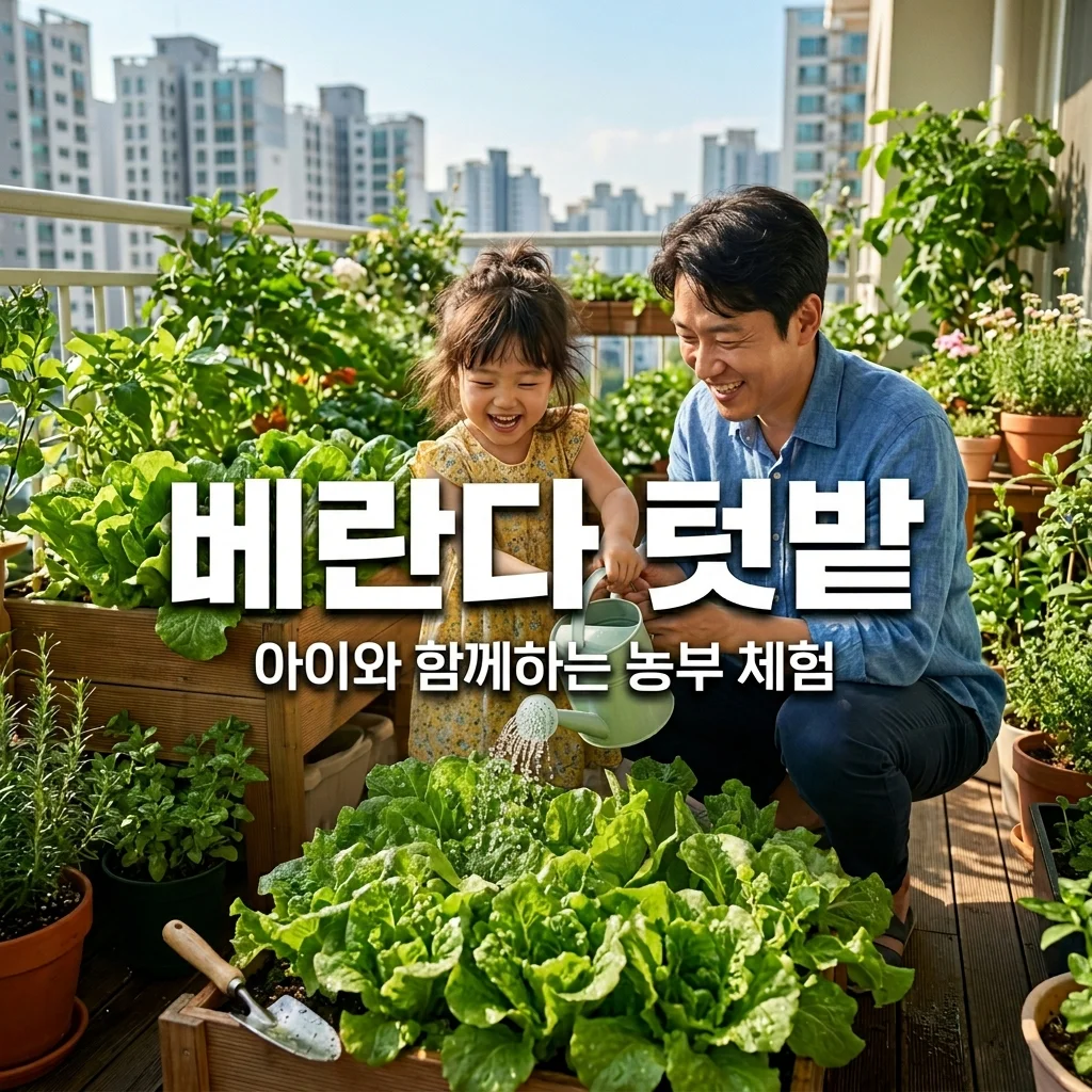 베란다 텃밭 가꾸기: 다이소 상추 씨앗으로 아이와 주말 농부 체험하기