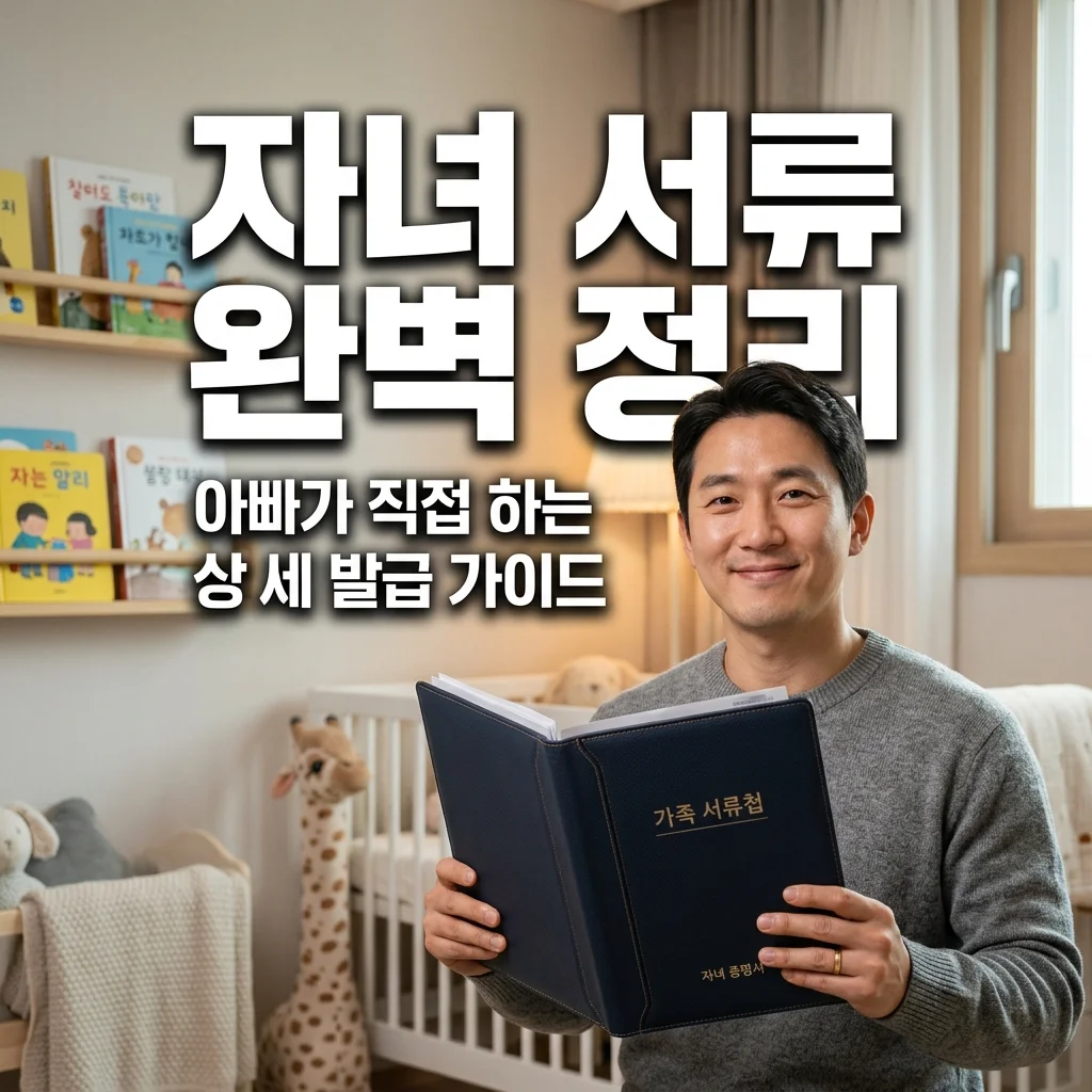 자녀 기본증명서 상세 발급 방법! 아빠가 챙기는 은행 제출 서류 완벽 정리