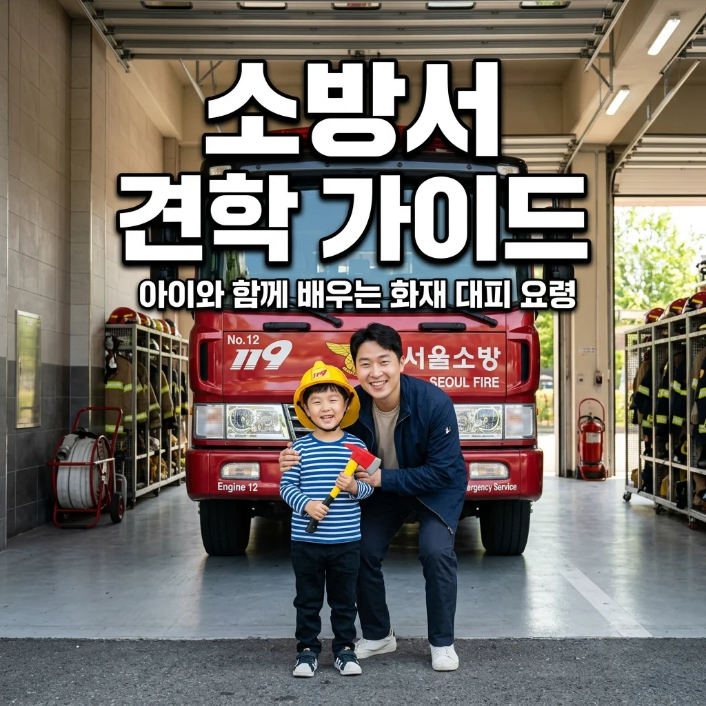 소방서 견학 가이드! 아이와 소방차 구경 및 아빠표 화재 대피 요령