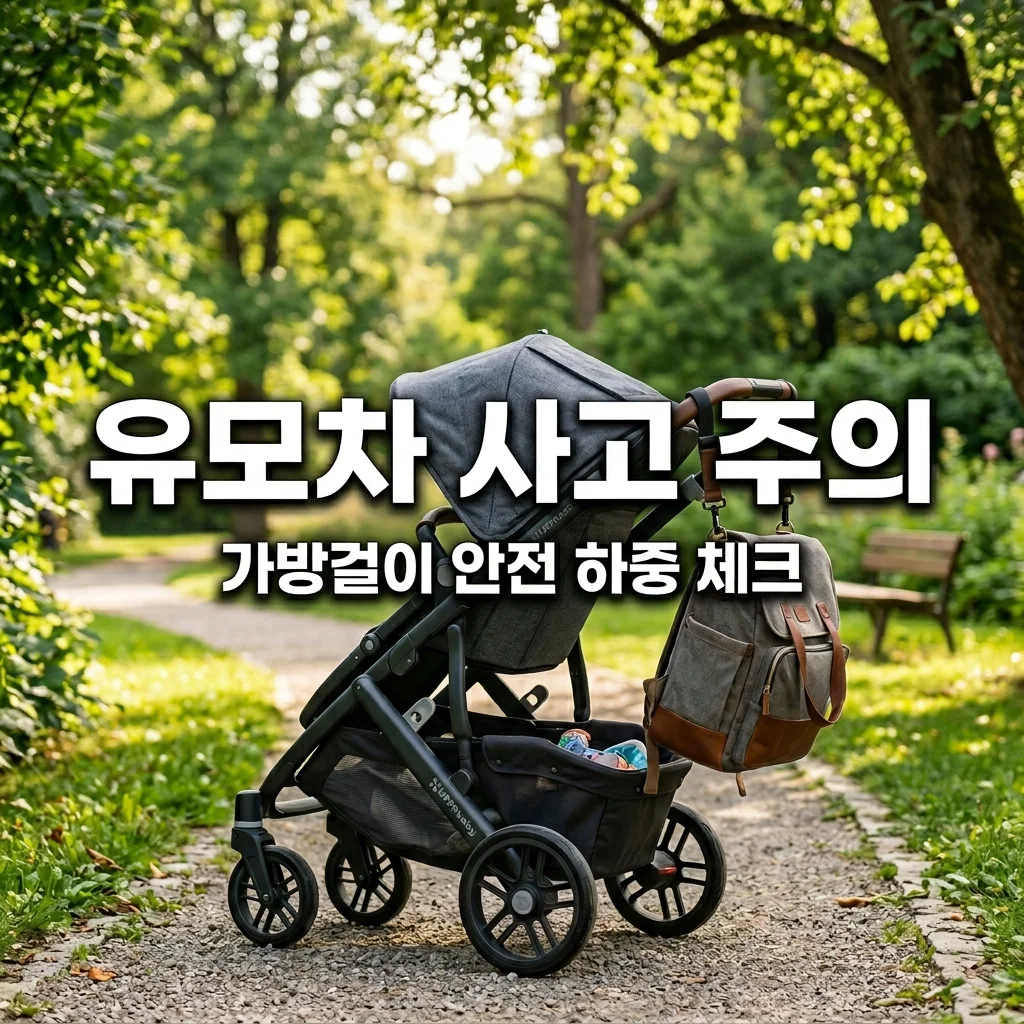 유모차 가방걸이 안전 하중 체크 및 뒤집힘 사고 방지 가이드