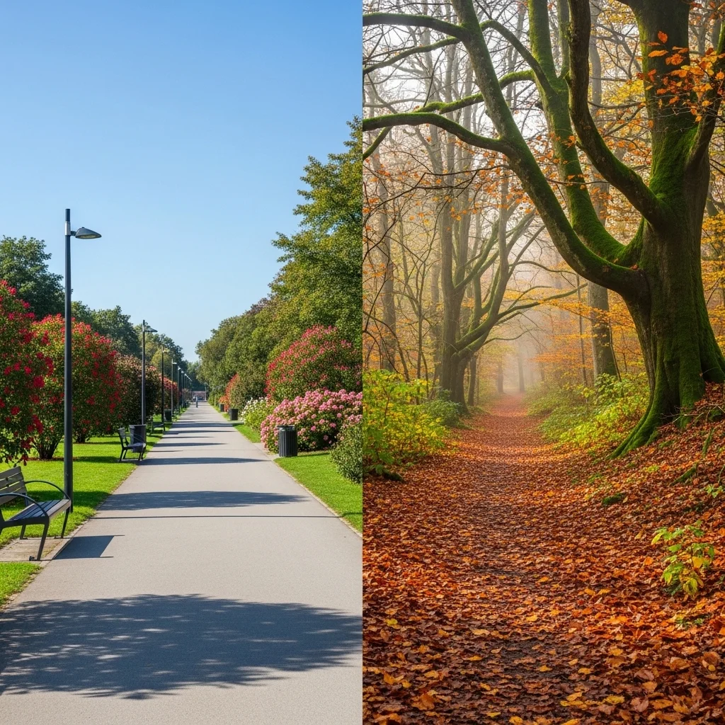 동네 공원 vs 숲속 산책로, 어디가 더 좋을까요?