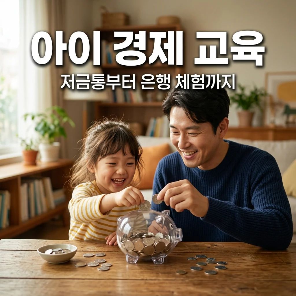 아이 첫 저금통부터 은행 동전 분류기 체험까지! 아빠의 실전 경제 교육 가이드