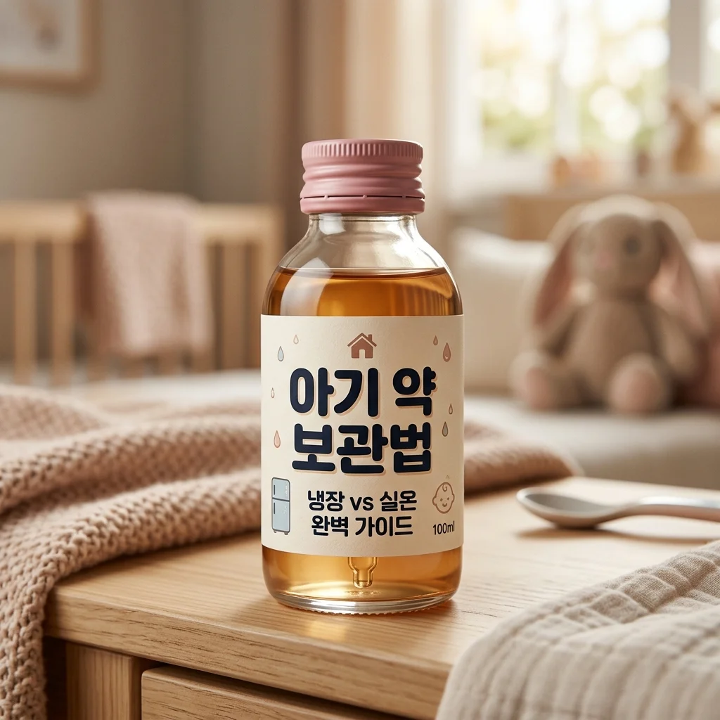 아기 감기약 보관 방법 냉장 vs 실온 구별하는 아빠의 필수 상식