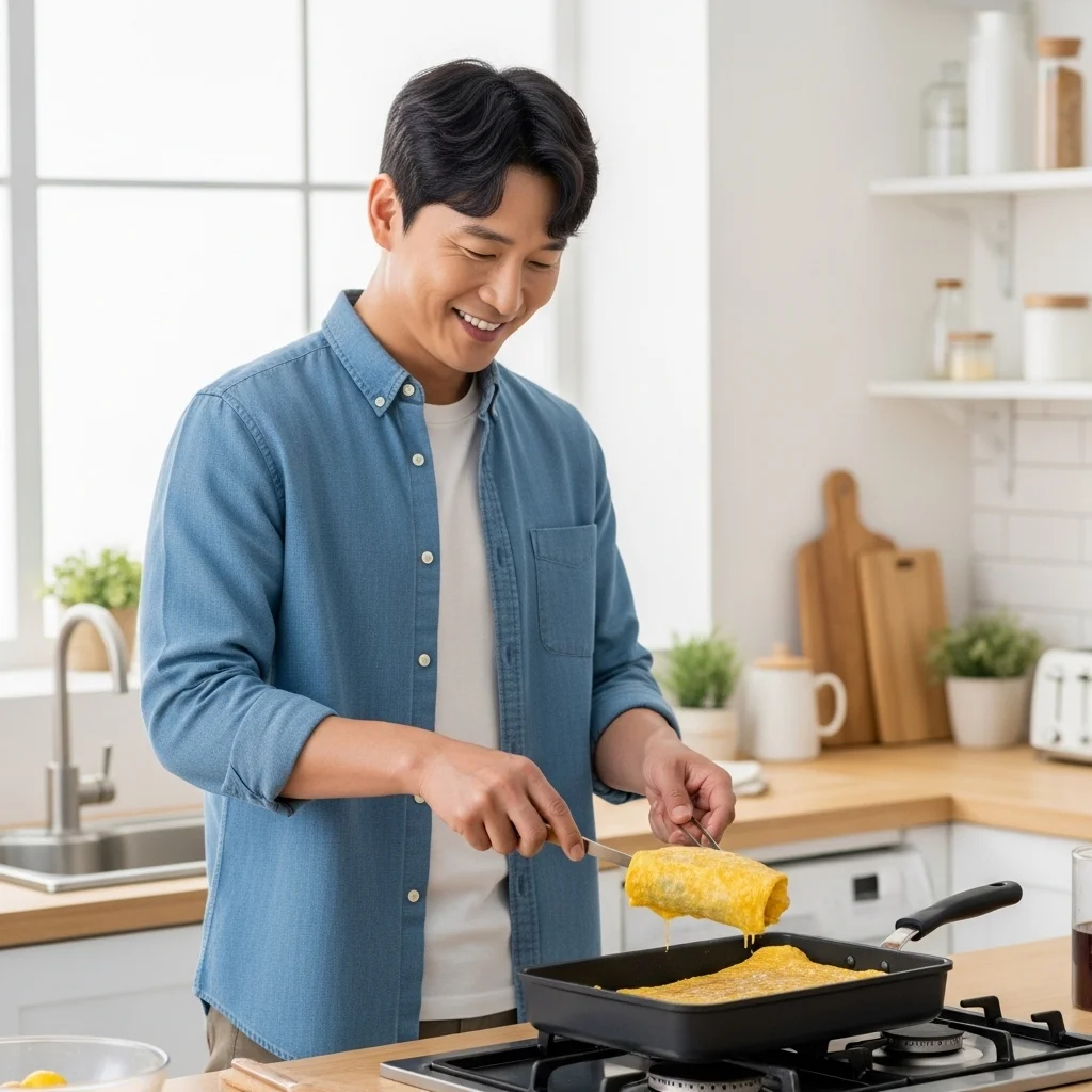 주말 아침, 사랑받는 남편의 필살기 계란말이