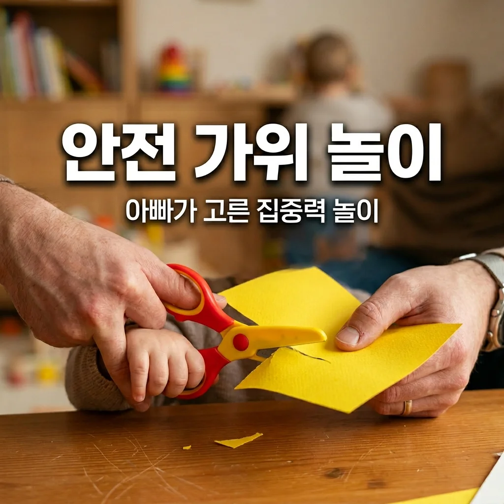 유아용 안전 가위 추천 및 아빠표 종이 자르기 놀이로 집중력 쑥쑥