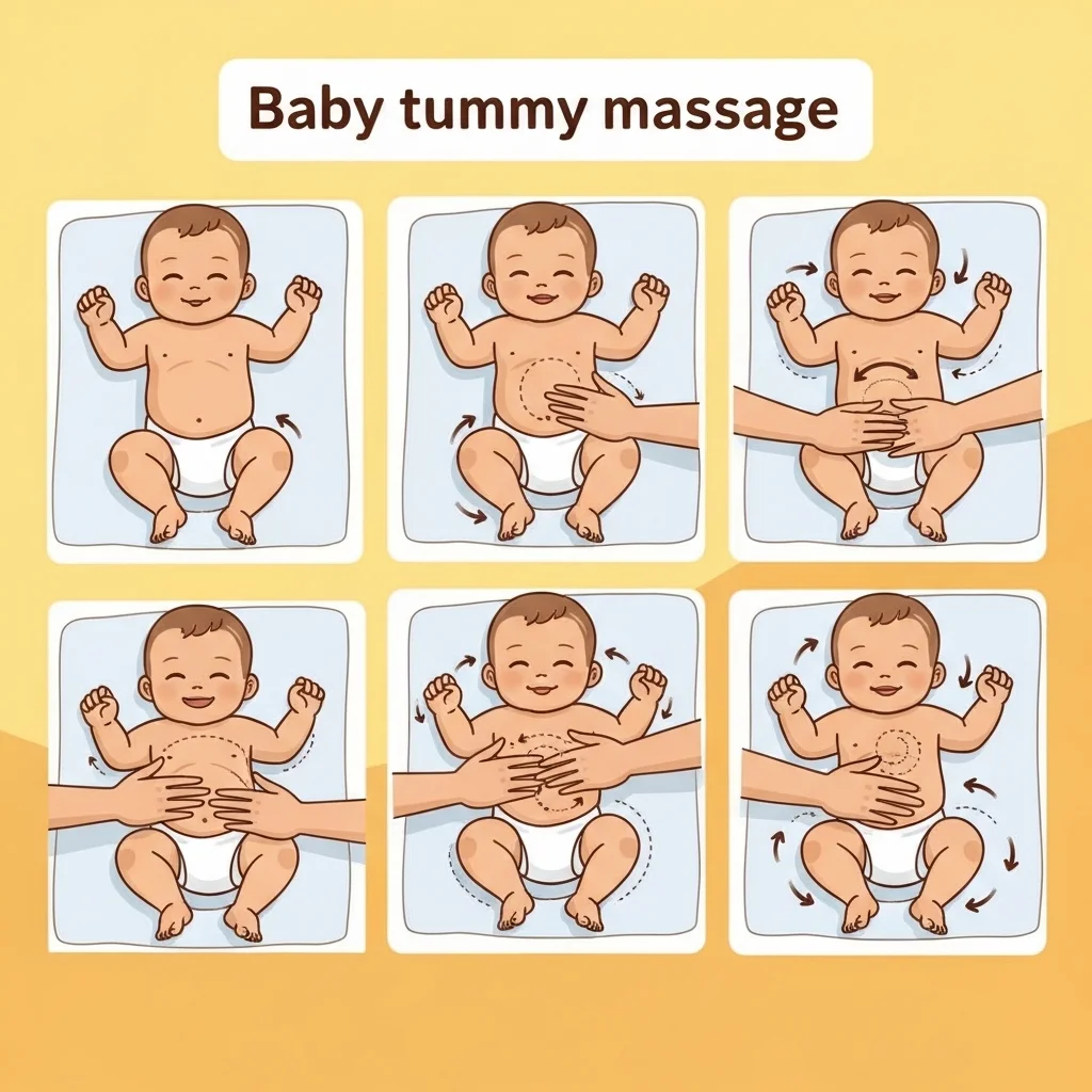 아빠 손바닥 온도로 가스 빼주는 3단계 마사지법