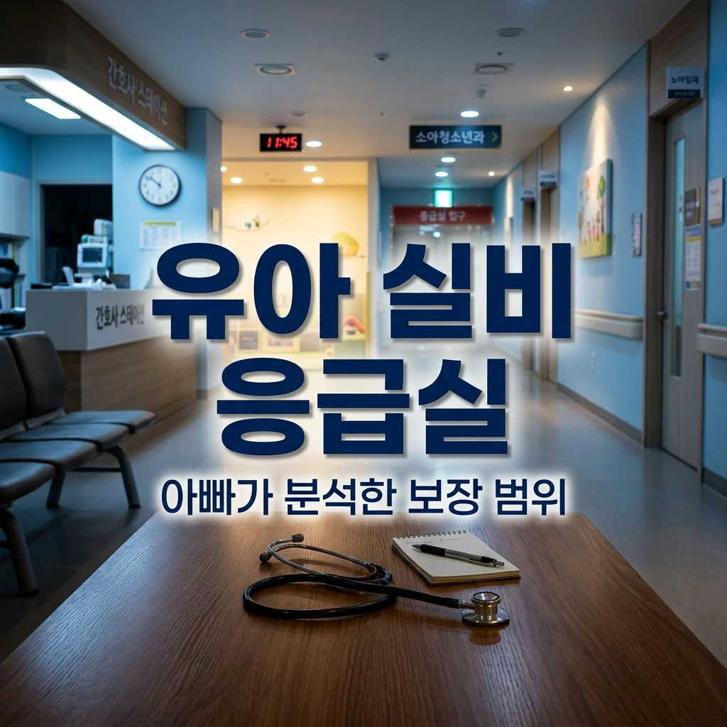 유아 실비 보험 응급실 내원비 청구 범위와 특약 보장 완벽 정리