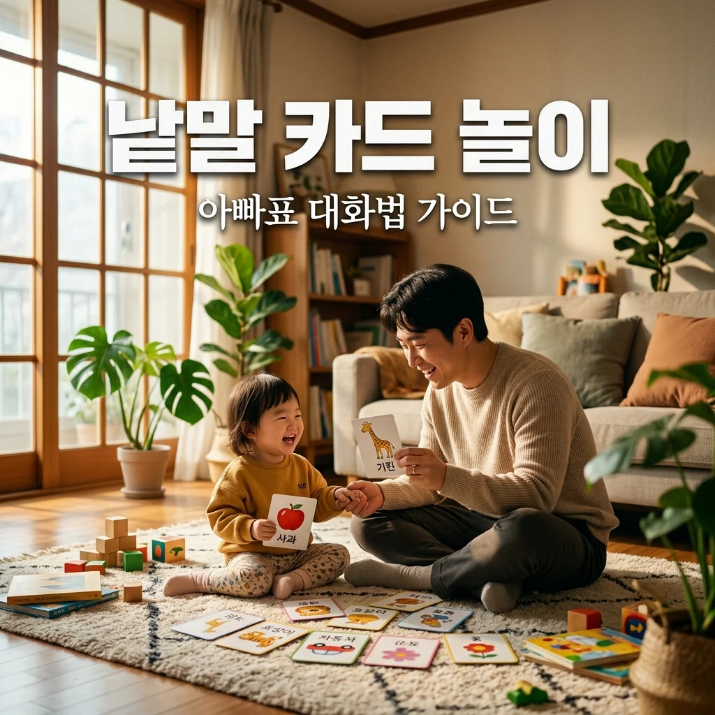 아기 낱말 카드 놀이 효과 높이는 아빠표 대화 규칙 5가지