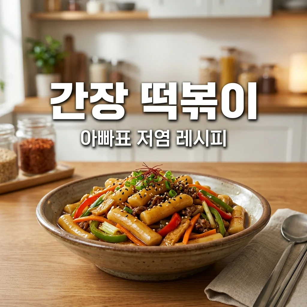 유아용 저염 간장 떡볶이 레시피, 아빠가 만드는 주말 인기 만점 간식