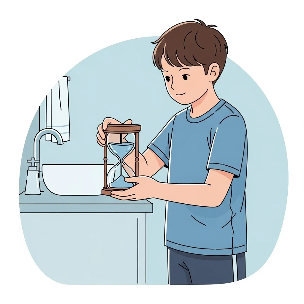 모래시계로 만드는 즐거운 양치 루틴 3단계